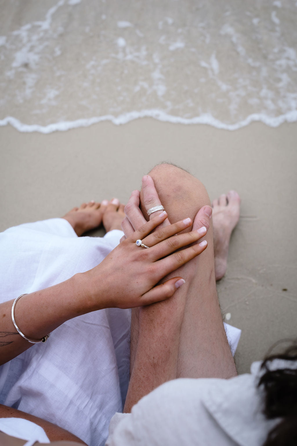 Nature inspired wedding rings