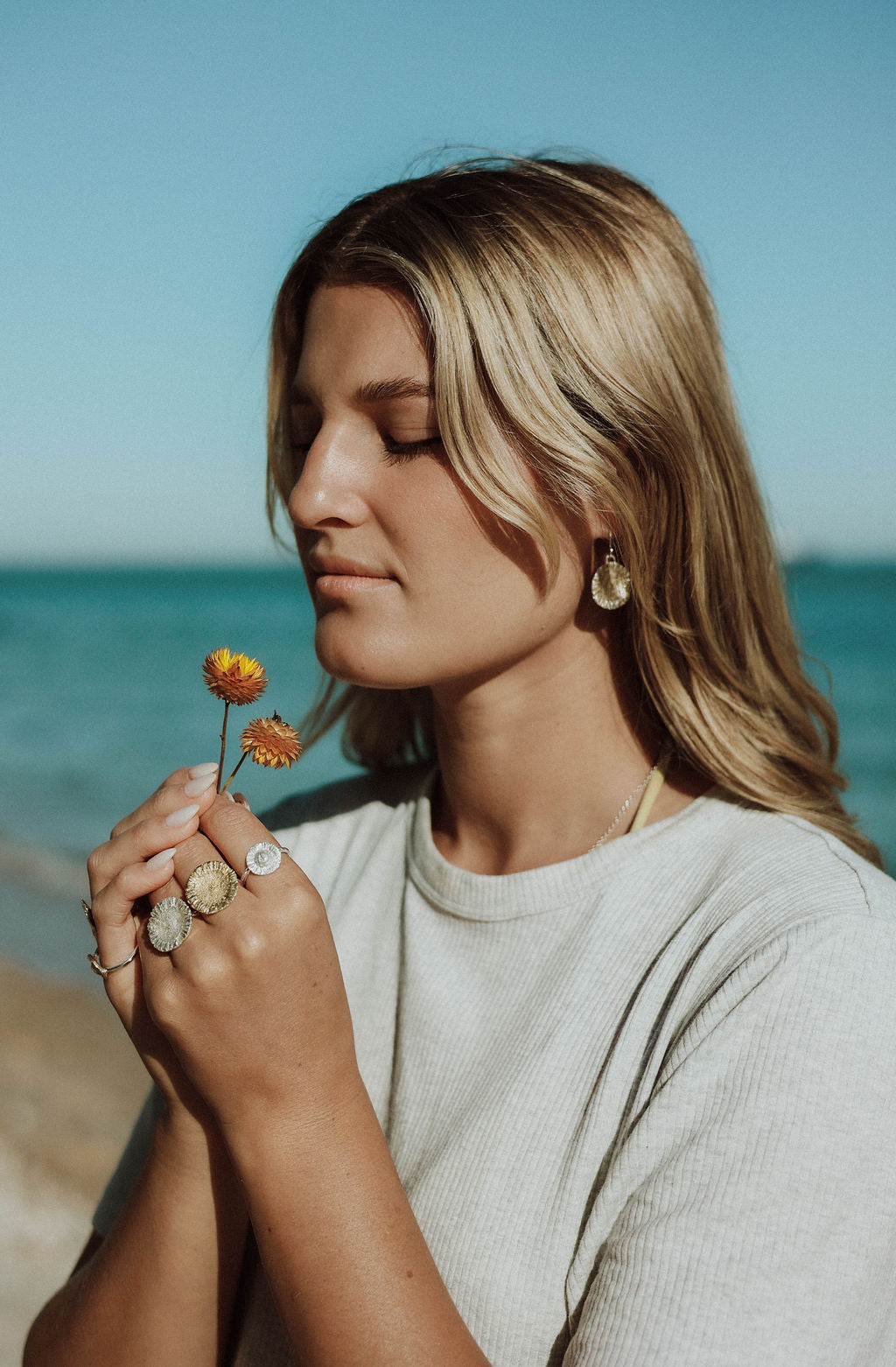 Paper Daisy Earrings